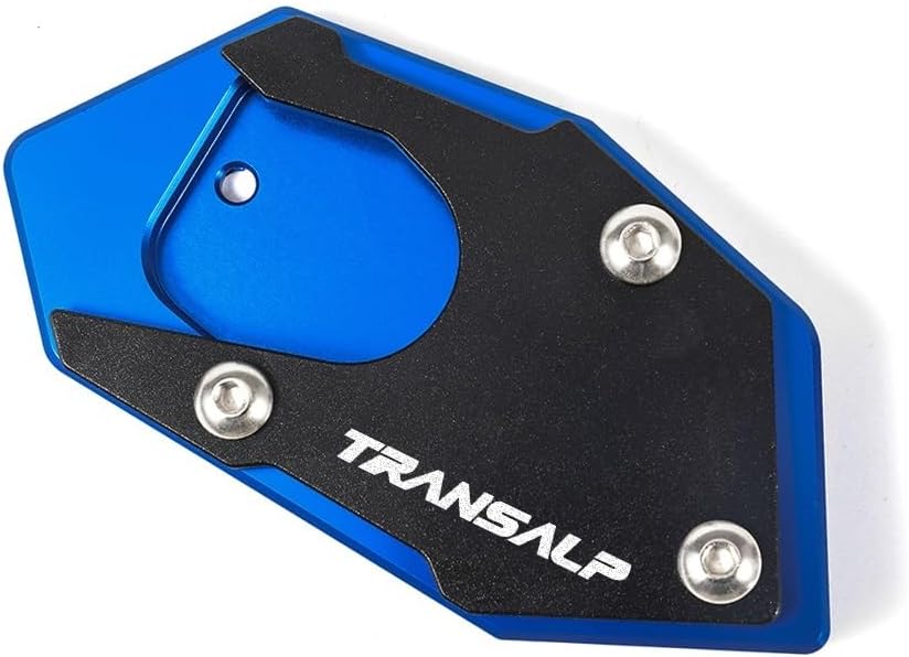 motorcycle Foot Plate Pad FOR H&ONDA XL600V Transalp Motorcycle Kickstand Side Stand Side Stand Foot Extension Enlarger Plate Pad Support XL600V TRANSALP, GRAY NO LOGO