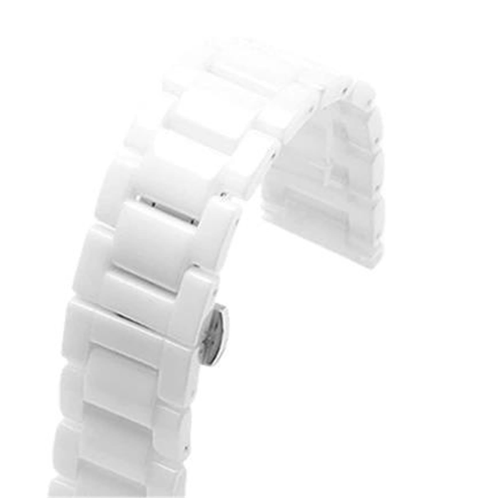 cinturino dell'orologio Cinturino for orologio unisex in ceramica con fibbia pieghevole in acciaio inossidabile 14 18 22 mm