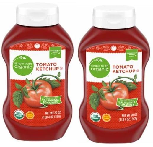 Paquete de 2 Ketchup de tomate orgánico de 20 onzas.
