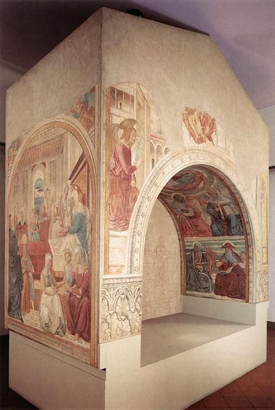 Tableau Sanctuaire de la Visitation Gozzoli - Décoration murale élégante pour salon