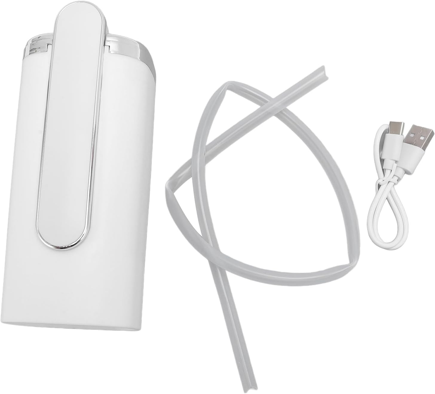 SIXRUN Dispensador de agua eléctrico plegable de 5 galones, dispensador de agua eléctrico recargable con cable de carga de manguera suave de silicona