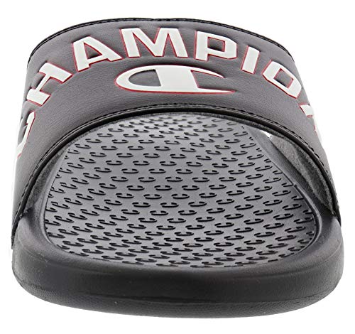 Champion Club Men's Slide Sandals Black, 9 Medium3