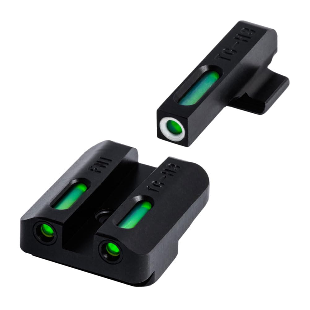 TRUGLO TFX Handgun Sight | Durable Shock-Resistant Compact Brightly Glowing Tritium &amp; Fiber-Optic Xtreme Day/Night Sight for Handguns