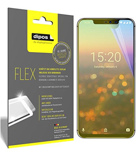 dipos I 3X Schutzfolie 100prozent kompatibel mit Umidigi Z2 Pro Folie (Vollständige Bildschirmabdeckung) Bildschirmschutzfolie