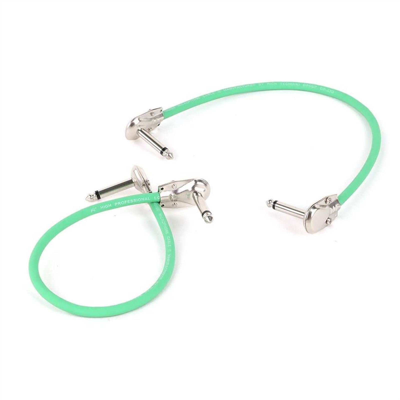 kabel audio instrumentu muzycznego Kabel Do Pedału Efektów Gitarowych Płaskie Złącze Krosowe 6,5 Mm Mono Męski 1/4 Cala TS Jack Miedziany Rdzeń Powierzchniowy Przewód Adapter Linia(Green,8m)