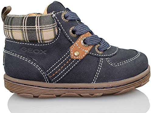 Geox B Lab Boy Marine : chaussures premiers pas en cuir de qualité supérieure