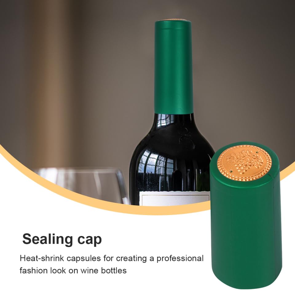 Fundas de sellado por calor de PVC verde para un acabado distinguido en botellas de vino 4