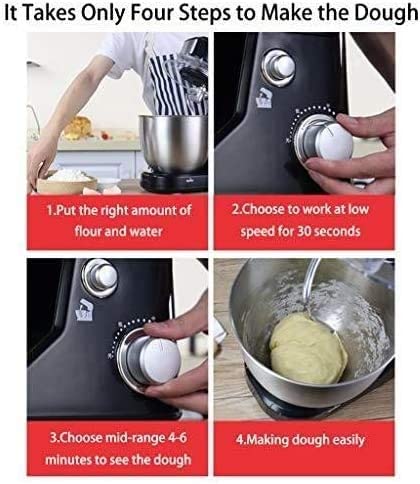 MOSHUO Handmixer Elektrischer automatischer Kleiner Schneebesen, Teigmixer, Chef-Maschinen-Standmixer Edelstahl 5L… – Bild 3