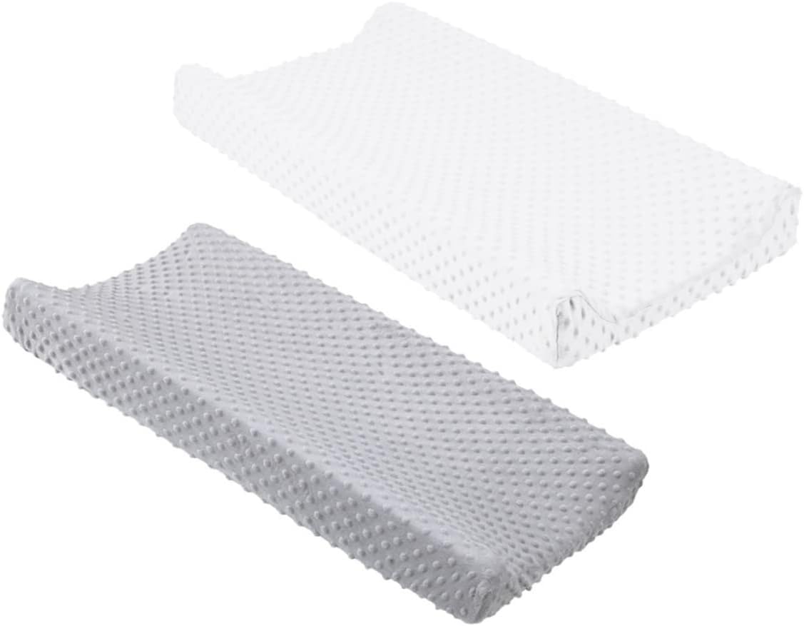 GLEAVI 2pcs Changing Pad Liner Machine Washable Fade Resistant Comfortable for Nursery