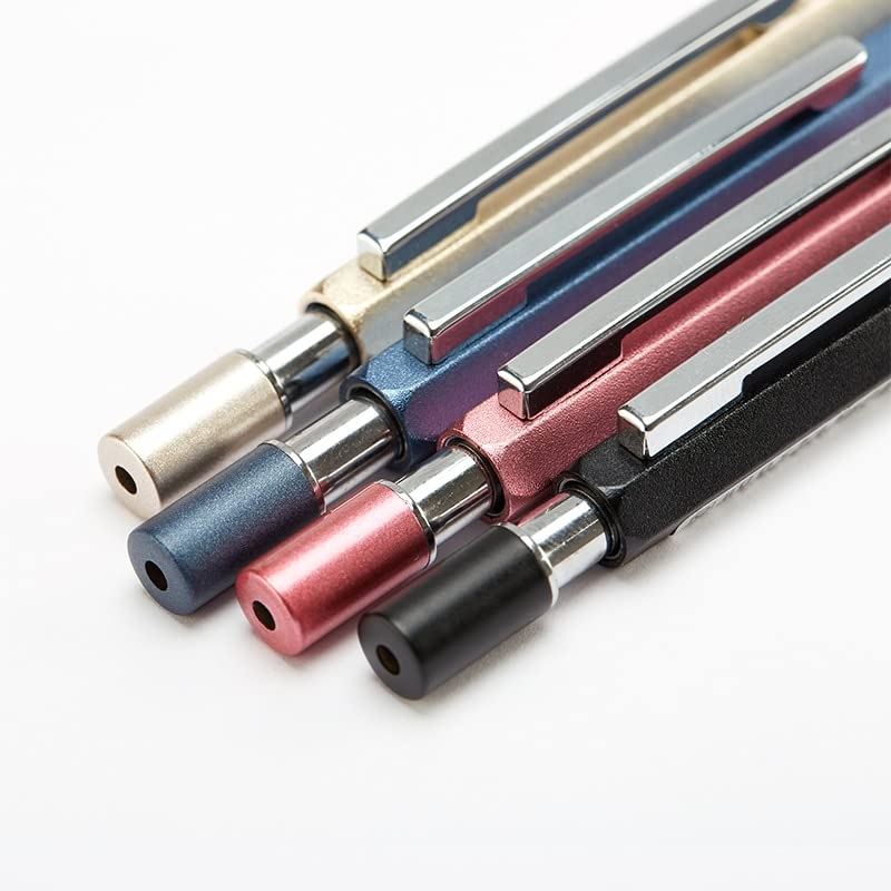 Druckbleistifte, 1 Stück, Metallstift, Druckbleistift, Bürostift, mattierter Metallstift, Aktivitäts-Graphitstift, Schreibwaren für Schüler (0,5 mm Schwarz) (0,7 mm Gold)