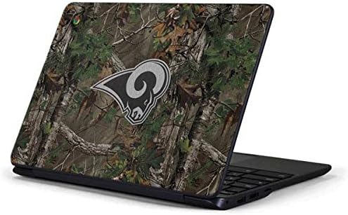 Skinit Decal Laptop Skin Compatible with Chromebook 3 11.6in 500c13-k01 - Officially Licensed NFL Los Angeles Rams Realtree Xtra Green Camo Design