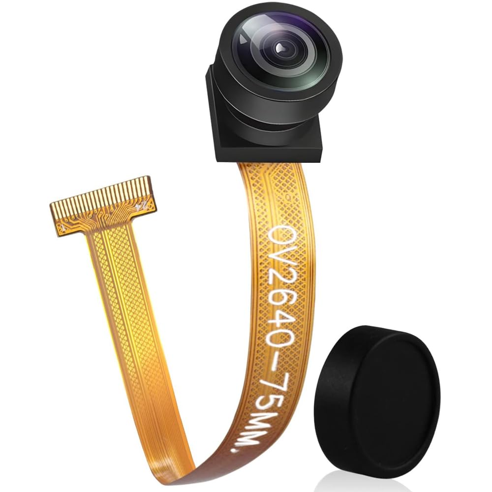 POFET Moduł kamery OV2640, obiektyw rybie oko, obiektyw szerokokątny 160 °, czujnik 2 megapikselowy Kompatybilny z YUV RGB JPEG dla kamery ESP32 CAM T