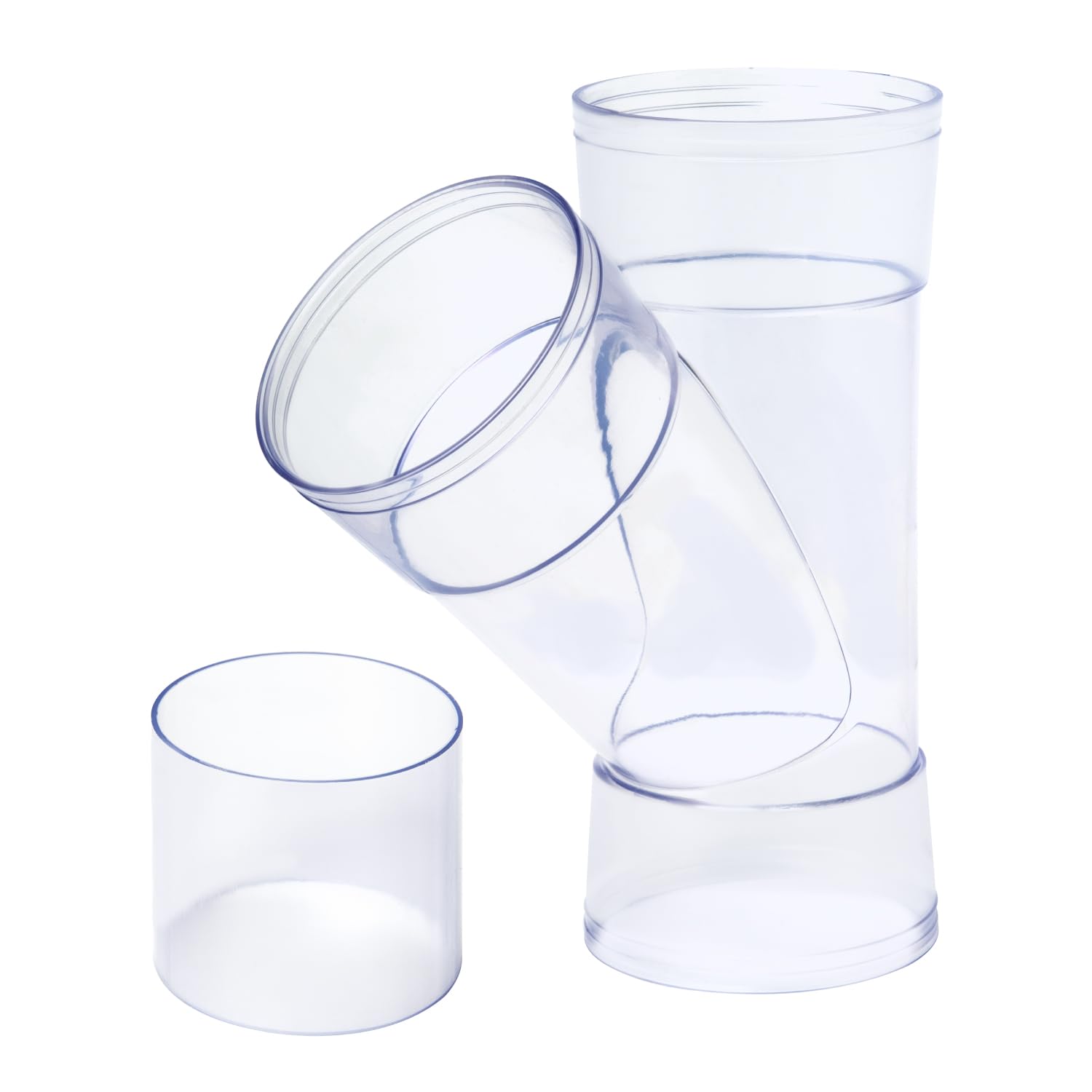 POWERTEC 70308 4 Inch ID Y Fitting for 4 Inch OD Dust Collection Pipes, Adapters and Fittings with Splice for 4" ID Dust Collection Hose Connector, 1