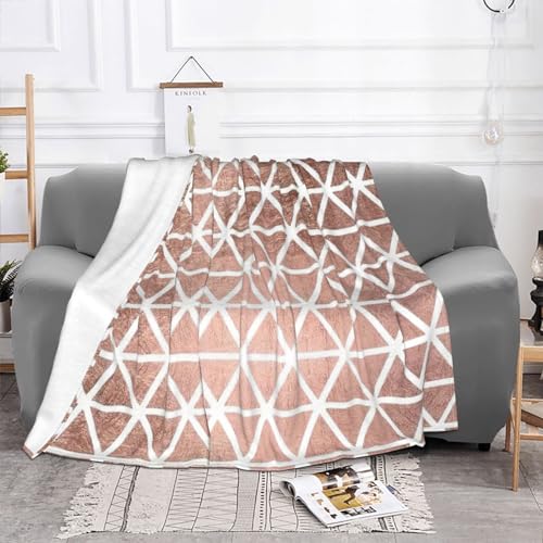 Couverture de lit de luxe or rose en flanelle épaisse 102x76 cm - 3
