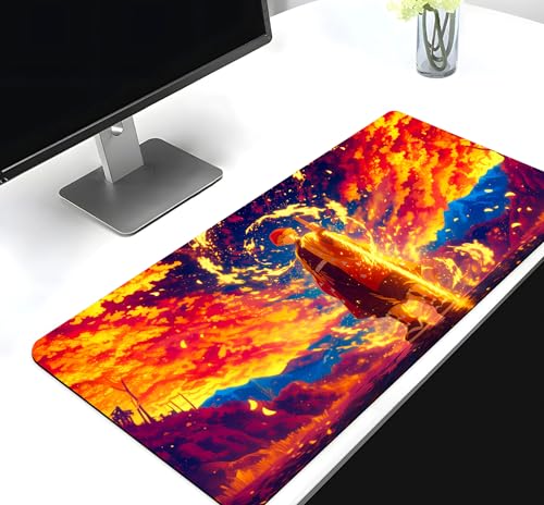 Image of Extra Large Non-Slip Gaming Mouse Pad (23x11.5 in) - Extended Desktop Mat for Computer Keyboard and Mouse (16-KEYPAD)