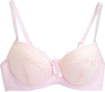 NATHGAM Womens Floral Lace Bra Sexy Full Coverage Underwire Bra High Support Wireless Everyday Bra Push Up Minimizer Lingerie