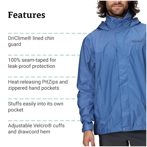 Image of MARMOT Men's PreCip Eco Lightweight & Waterproof Rain Jacket
