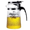 Teekannen 650 ml Glasteekanne Teekocher Home Teeservice Verdickung hitzebeständig Vollfilter Waschbar für Bier, Fruchtsaft, Milch, Kaffee, Schwarztee (Size : 650ml)