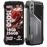 OSCAL Pilot 1 Rugged Phone,15000mAh(33W) Rugged Smartphone Unlocked,Gemini AI Android 14 Gaming Phone,IP69K Loud Speaker Military Phones, NFC,18GB+256GB/2TB Expand,Dual SIM/1 TF Slots,6.67' Display