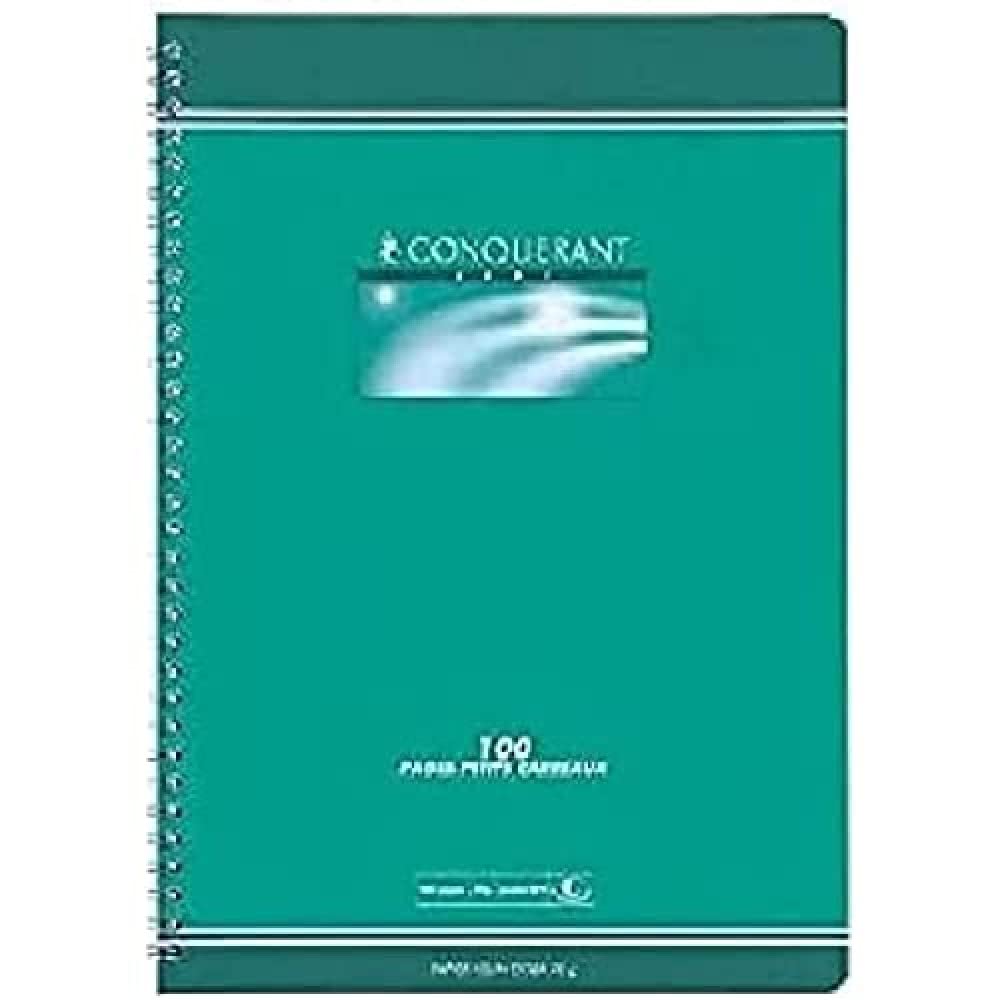 CONQUERANT SEPT Pack of 10 Spiral Notebook, Small squares, 170 x 220 mm