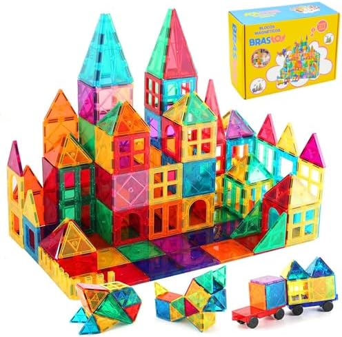 Brastoy Blocos de Montar Magnéticos Infantil Construção Brinquedo...