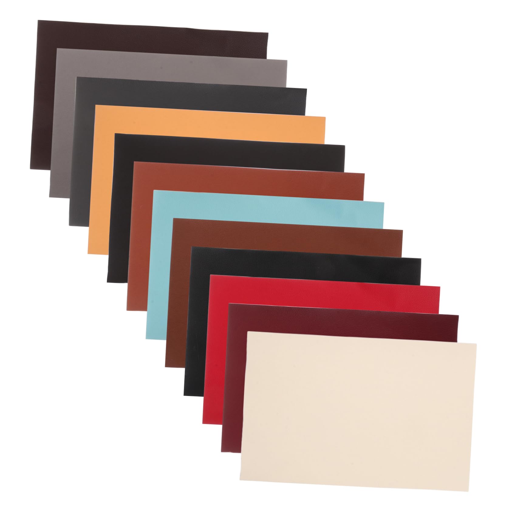 HAPINARY 12 Pack Self-Adhesive Fake Leather Patches for Upholstery Couch Car Seats Repair Tape Kit