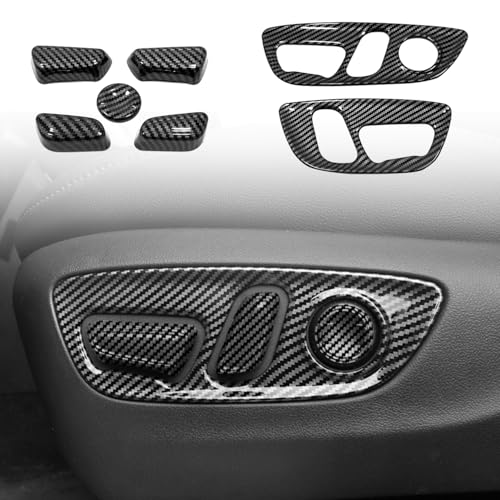 HIGH FLYING for Toyota RAV4 2019-2025, Grand Highlander 2024 2025 Car Inner Accessories Decorative Overlays Cover Trims ABS 7pcs (Seat Switch Button)