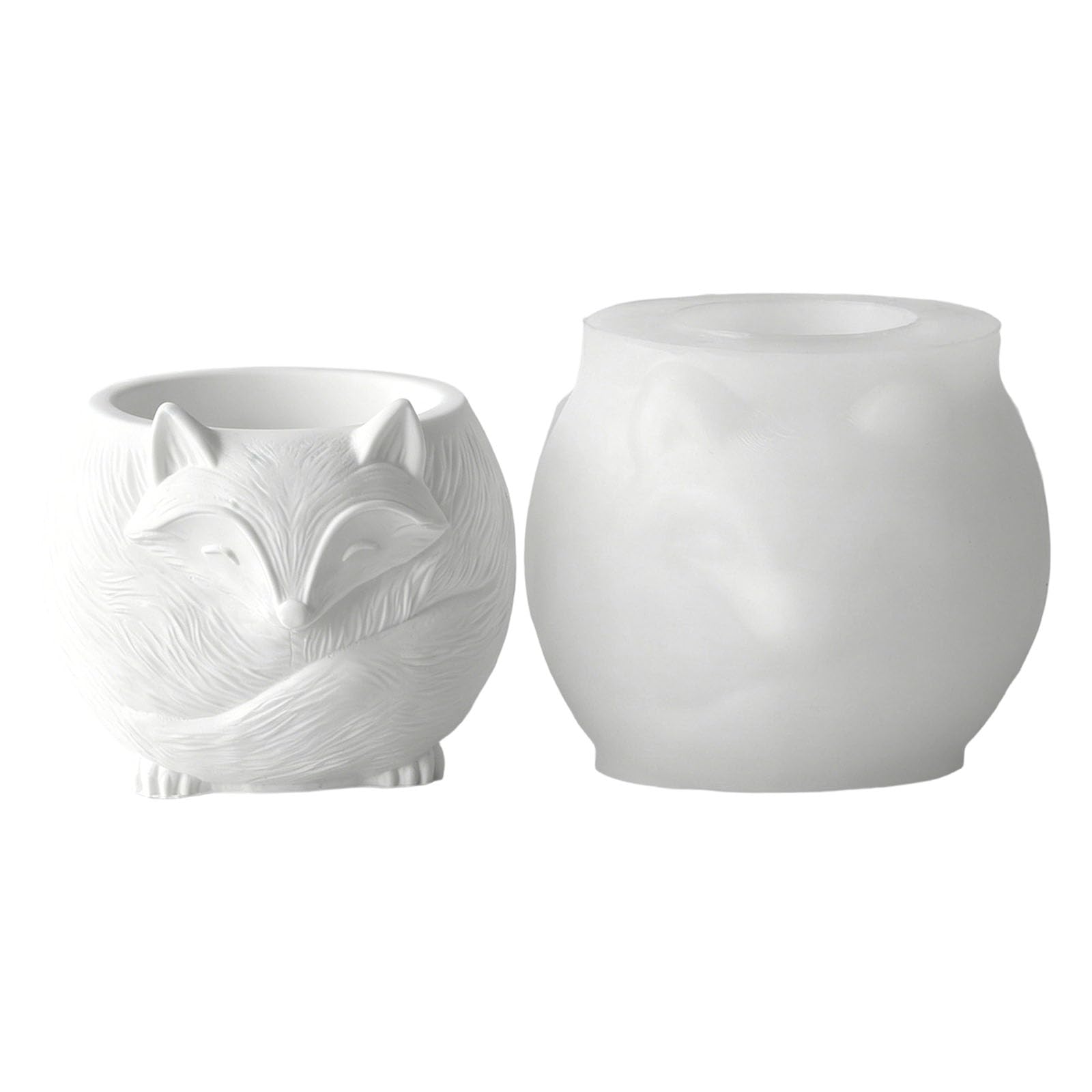 Elnwnnkc Cup Mold for Pouring and Decorative Plaster Casting, Silicone for Hobby Makers Animal Silicone Mold Animal Cup Plaster Casting Home Pouring Hobby