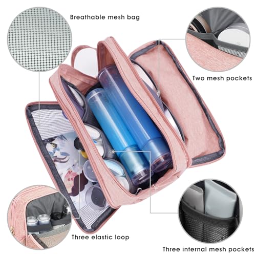 Image of WANDF Travel Toiletry Bag for Men, Small Dopp Kit for Toiletries