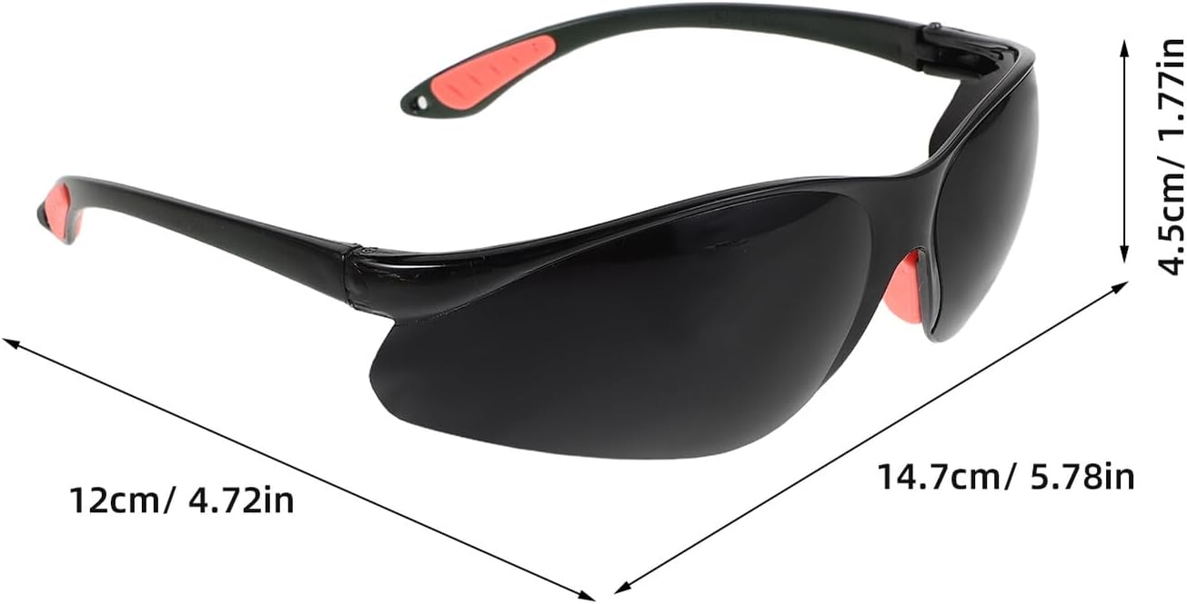 4pcs Welder Protective Goggles with Anti-strong Light and Splash Resistant Lens, Electric Welding Safety Glasses for Work Use, Black and Dark Protection Gear