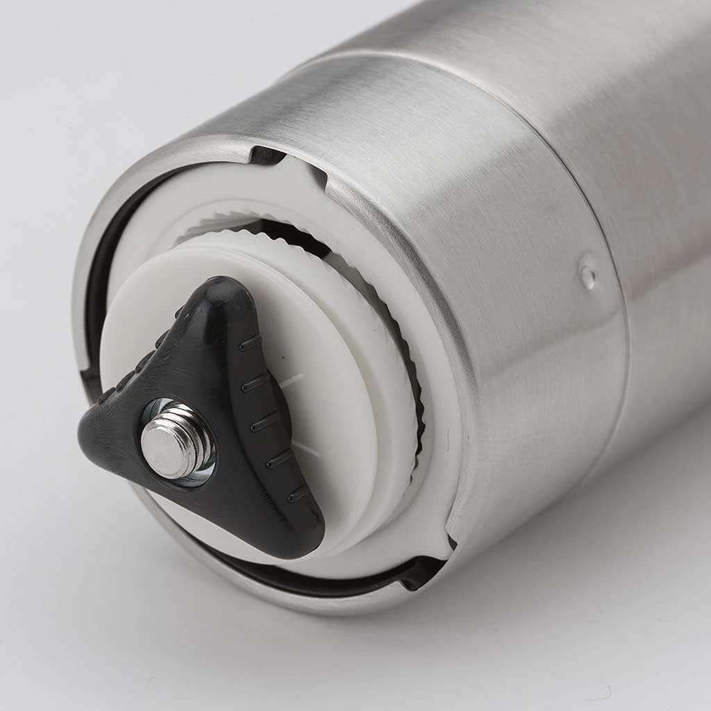 Snow Peak Field Barista Coffee Grinder, Stainless Steel, Manual, Adjustable Ceramic Burr, Durable, Portable, Camping