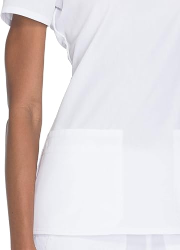 Miniatura 3 de Cherokee WW645 - Camiseta médica con cuello en V para mujer, moderna y clásica, con 3 bolsillos, lazo para instrumentos y tela resistente a