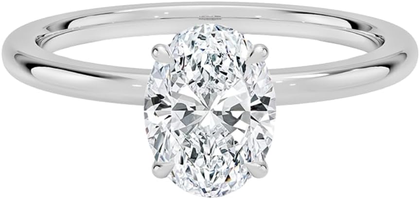 1 CT Moissanite Engagement Ring For Women VVS1 10K 14K 18K Solid Gold & 925 Sterling Silver Luxe Petal moissanite ring Christmas Gift For Women