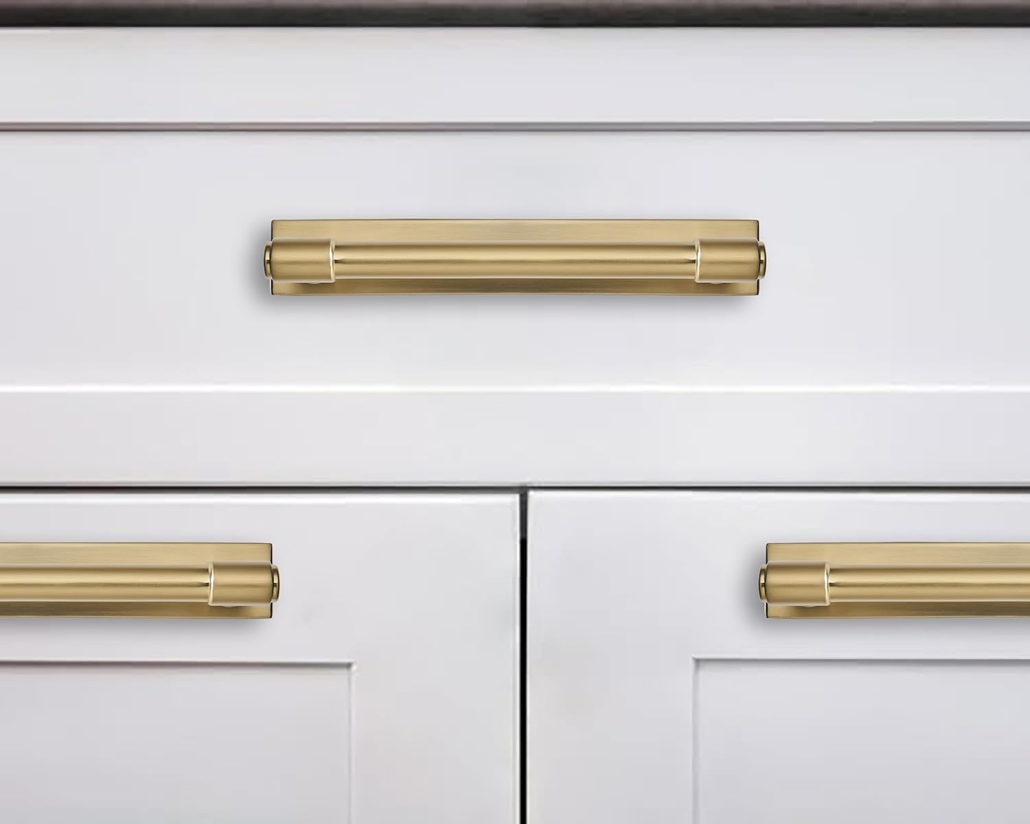 Brushed Brass Appliance Pull - 259, 18 in (457 mm) — KHTUMEWARE
