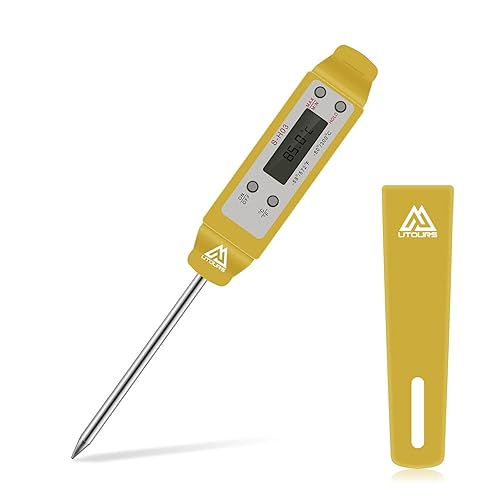 Termómetro digital para cocinar alimentos, 304 (1810), termómetro de acero inoxidable de lectura instantánea para carne, para barbacoa, parrilla,