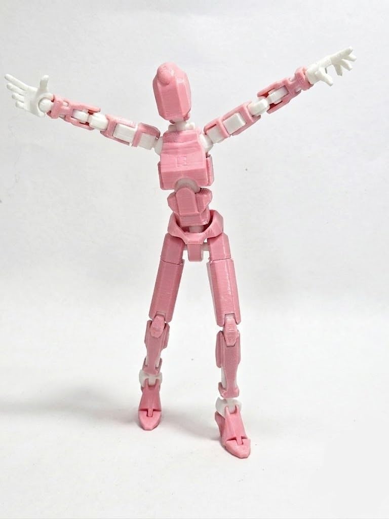 Dummy13 Female Articulated Action Figure | Assembly Kit | Female Version (Pink-White)-image-11