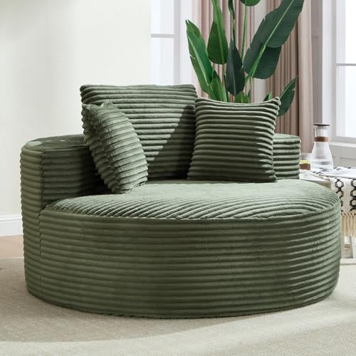 Sillón Lounge Redondo Grande Verde miniatura 7