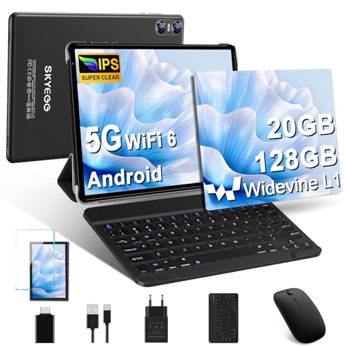SKYEGG Tablet 10 Pulgadas Android 14 – 20 GB RAM +...