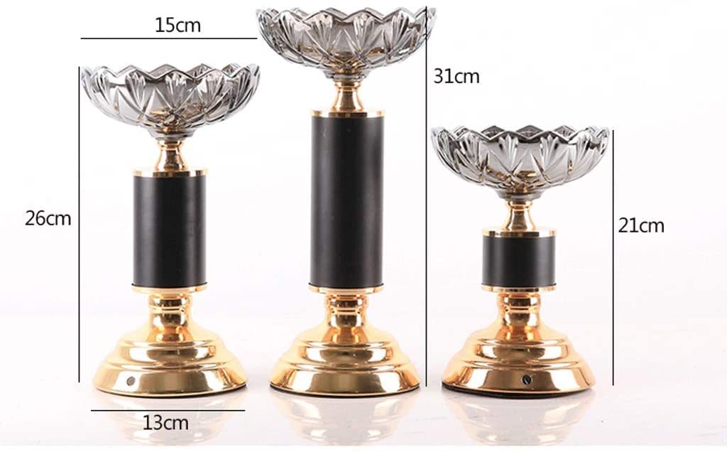 ZUMAHA Nuevo Candelabro Ligero de Lujo, candelabro de Cristal Creativo, candelabros de Metal para la decoración de la Mesa del Restaurante del hogar Portavelas