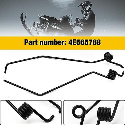 Image of SYOWADA Snowmobile Ice Snow Scratchers Kit Replacement for Polaris Arctic, Cat Ski, Doo, Yamaha Spring Steel with Mounts Cool Snow Ice Scratchers Replace# 4E565768