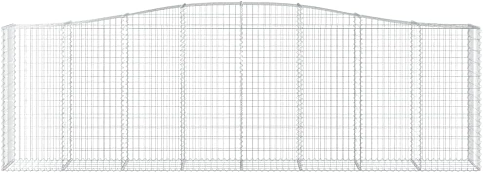 Galvanized Steel Gabion Basket Set of 2 Extra Large 157.5 x 19.7 x 55.1 in Silver Planter Box Outdoor Raised Garden Bed for Patio Backyard Landscaping