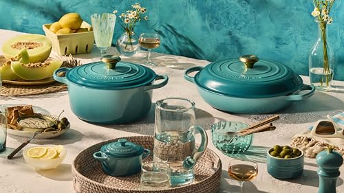 Image of Le Creuset Enameled Cast Iron Signature Round Dutch Oven, 4.5 qt., Riviera