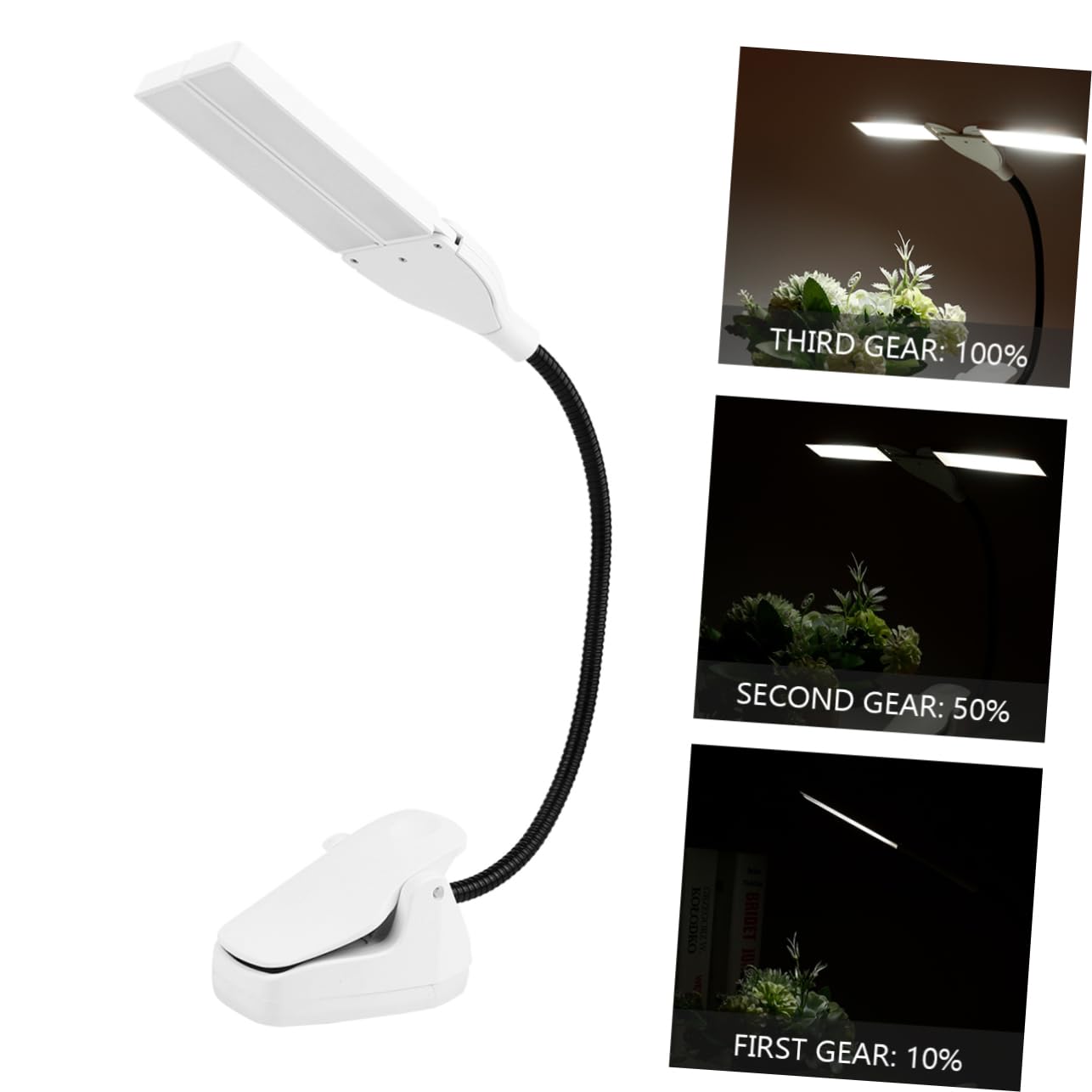 Abaodam Verstellbare Klavierlampe mit Augenschonender LED Technologie Abs Gehäuse und Batteriebetrieben für Notenständer zum Üben und Spielen