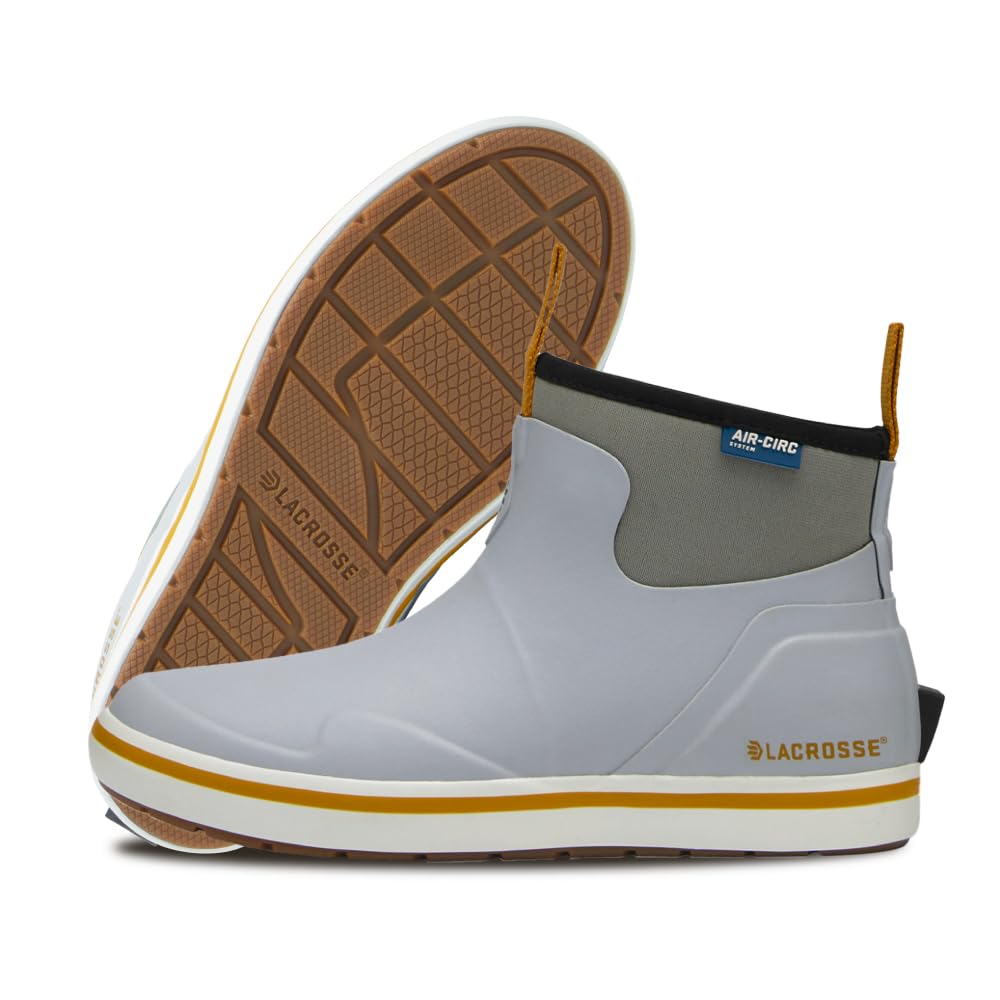 LaCrosse Women’s 6” Alpha Deck Boots with Rubber & Neoprene Construction, Quick-Drying Air-Circ Liner, and Slip-Resistant Foredeck Outsole