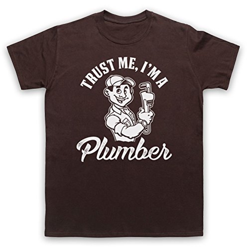 T-shirt Plombier Marron Homme taille Small pour exprimer votre identité avec originalité