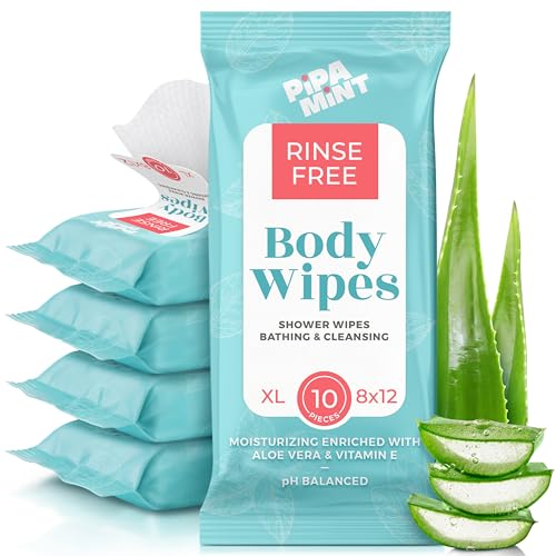 Body Wipes XL Shower Wipes Body Wipe for Adults...