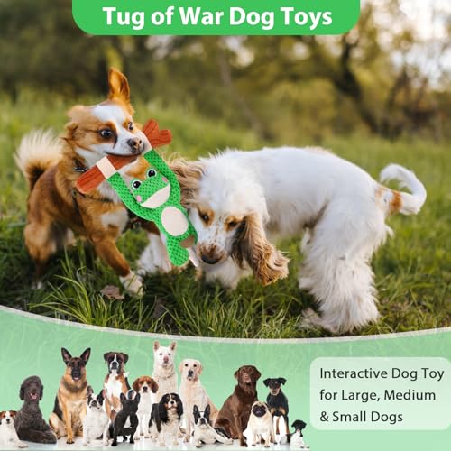 50% Off Squeaky Plush Dog Toy with Interactive Tug of War Design