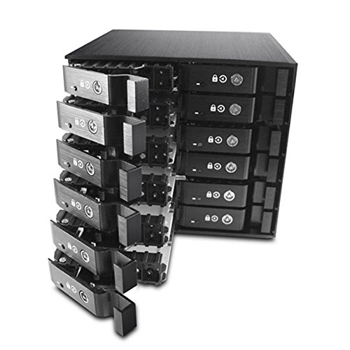 Vantec 12 X 2.5 Inches Sas/Sata Ssd/Hdd 3 Bay Aluminum Mobile Rack Mrk-M2512T #TOP1