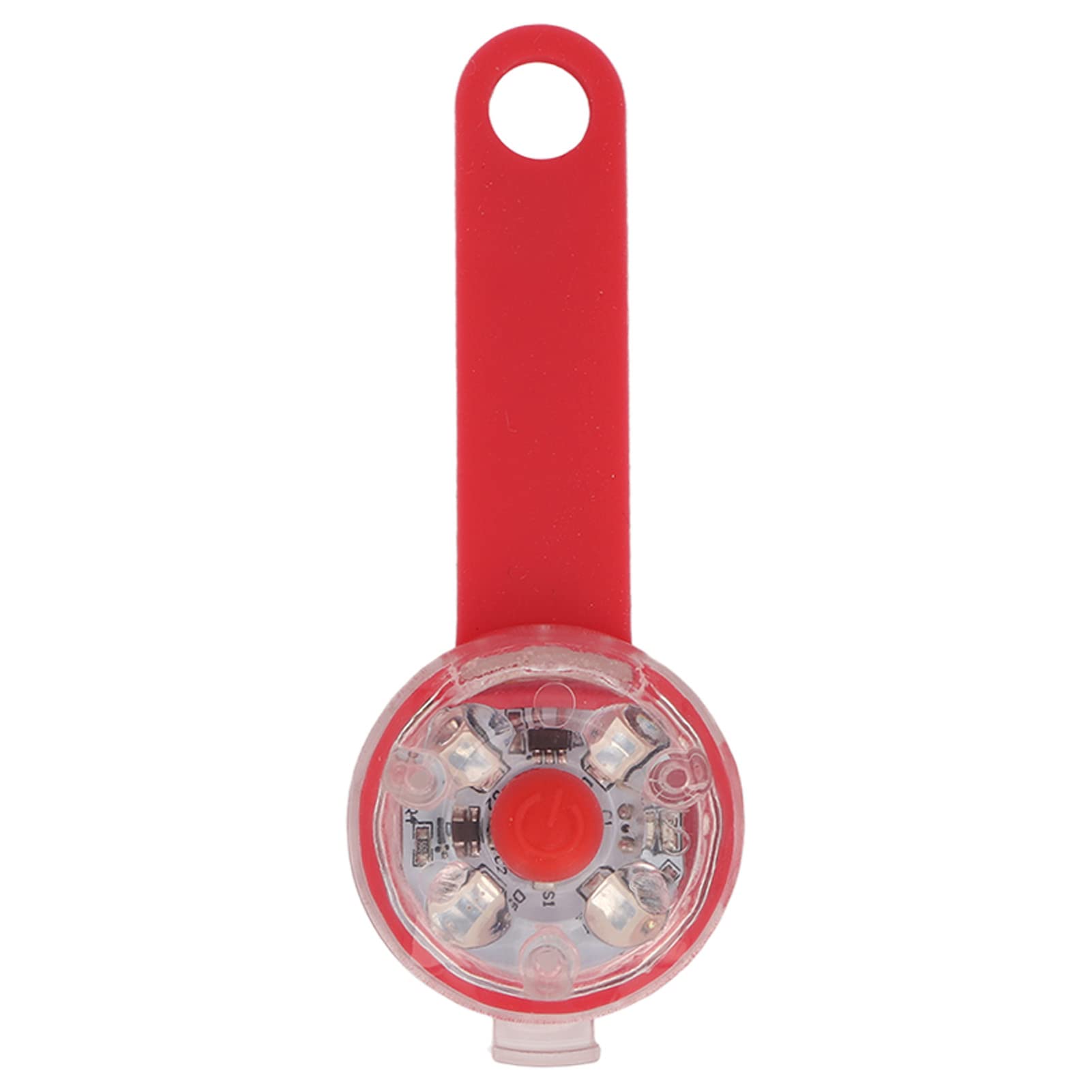 Wisiorek z lampką LED dla Psa Pet USB ładowalna Zawieszka Emitująca światło LED Pet Wodoodporna Zawieszka Zewnętrzna Lampka Ostrzegawcza LED Wisiorek z lampką dla Psa (Czerwony)