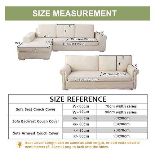 Housse de canapé lavable animaux domestiques beige 90x180